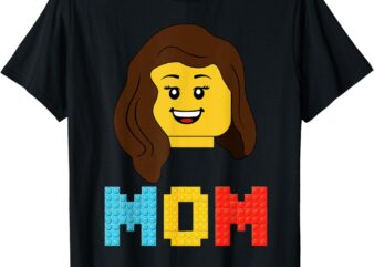 Mom Master Builder Building Bricks Blocks Matching Family T-Shirt