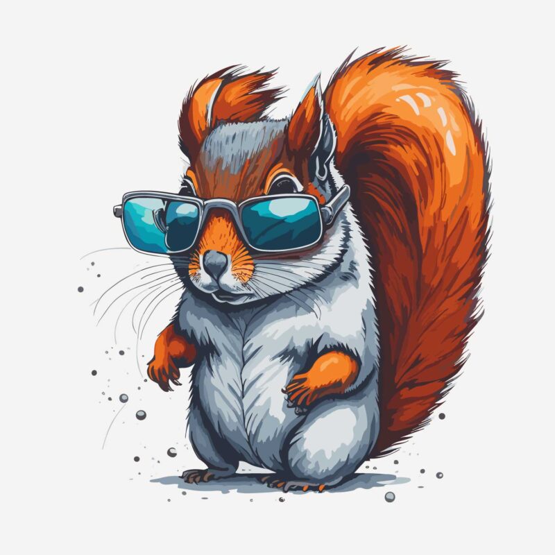 Squirell Wearing Sunglass