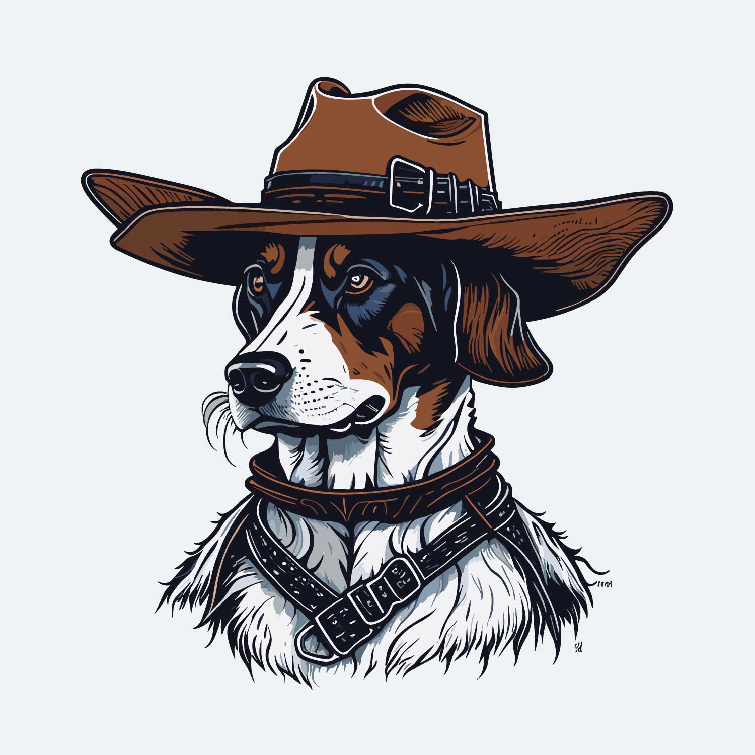 Cowboy Dog - Buy t-shirt designs