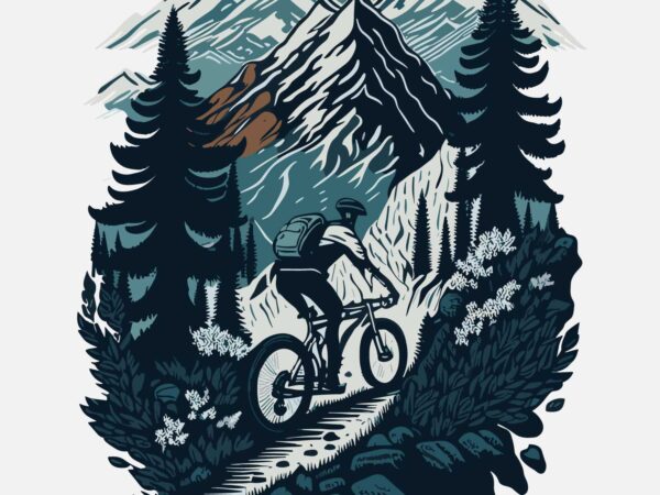 Adventure mountain t shirt vector