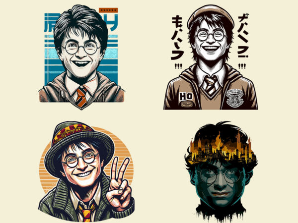 4 designs harry vector