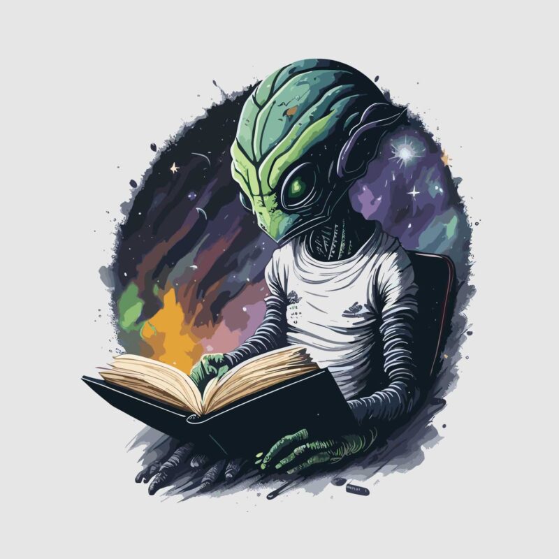 Alien Reading Book