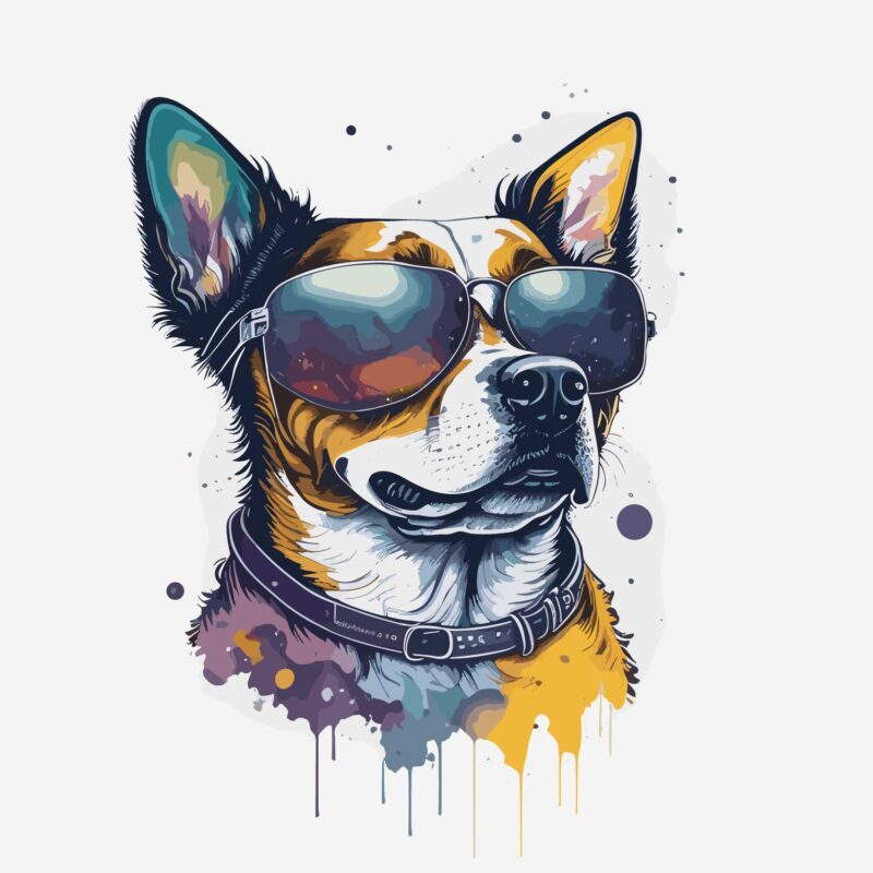 Dog Wearing Sunglass