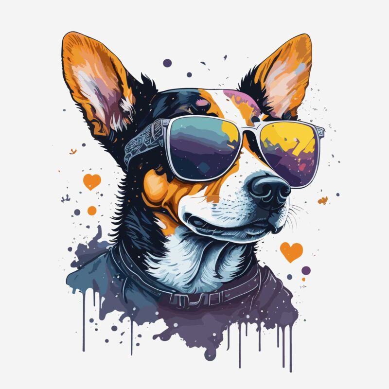 Dog Wearing Sunglass