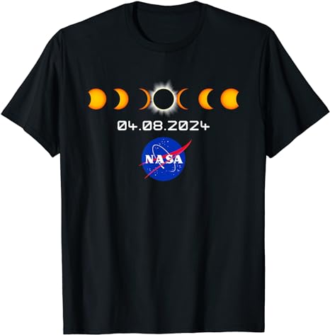 NASA 2024 Total Solar Eclipse 2024 Totality 04.08.24 T-Shirt