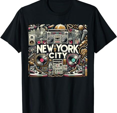 New york city hip hop men women graphic t-shirt