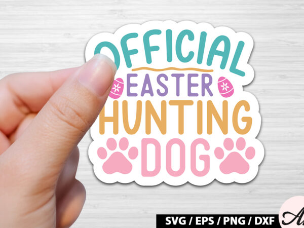 Official easter hunting dog svg stickers t shirt design online