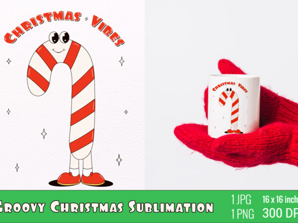 Y2k,retro christmas mascot sublimation t shirt design template