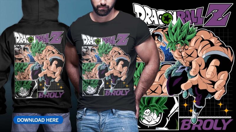 ANIME DRAGON BALL TSHIRT DESIGN BUNDLE [PART#09]