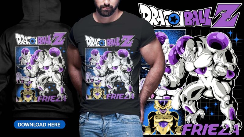 ANIME DRAGON BALL TSHIRT DESIGN BUNDLE [PART#09]