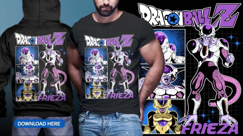 ANIME DRAGON BALL TSHIRT DESIGN BUNDLE [PART#09]