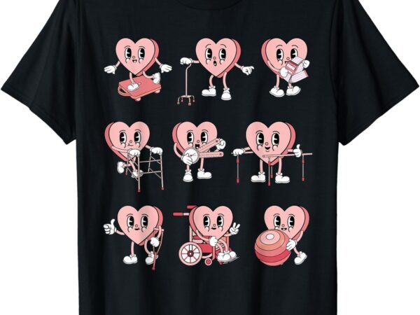 Physical therapy happy valentine’s day pt physical therapist t-shirt