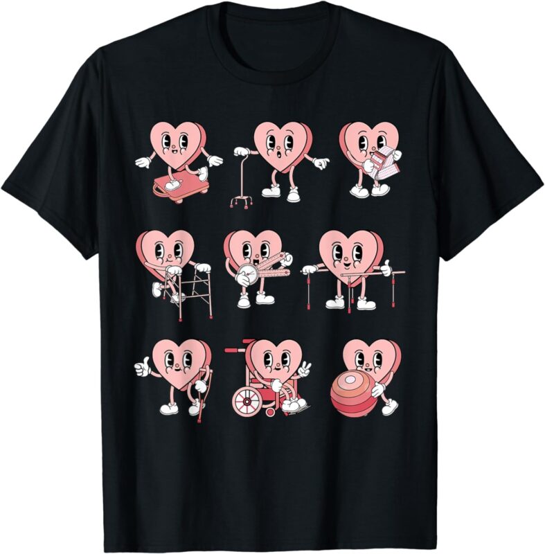 Physical Therapy Happy Valentine’s Day PT Physical Therapist T-Shirt