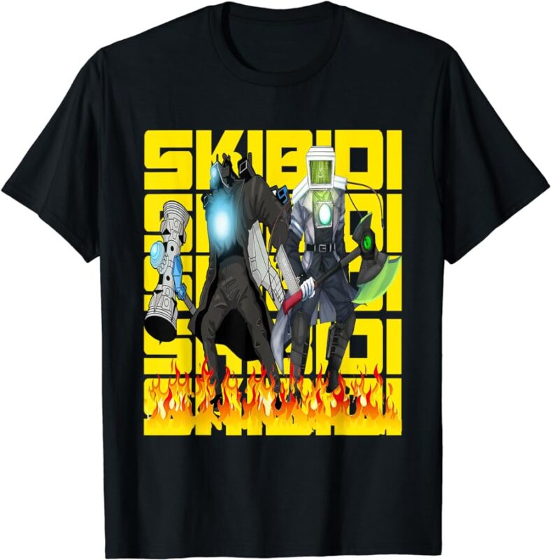 Skibidi toilet, tv man t-shirt design