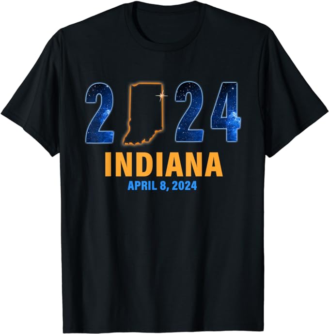 Total Solar Eclipse 2024 Indiana April 8, 2024 T-Shirt