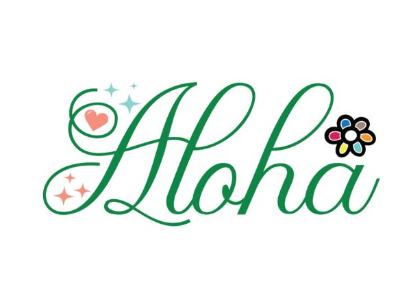 Aloha t shirt vector