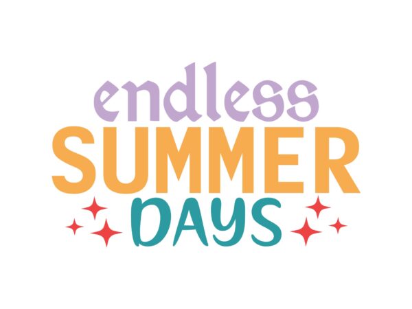 Endless summer days vector clipart