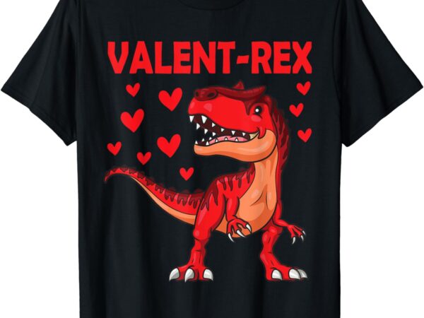 Valentine day dinosaur trex t rex boy kids girl toddler cute t-shirt