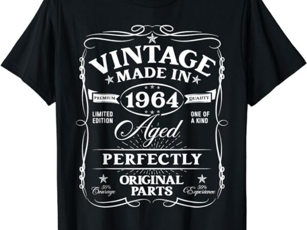 Vintage 1964 60th birthday decorations 60 year old birthday t-shirt