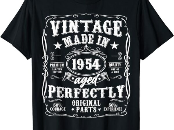 Vintage 70th birthday men 70 years old funny vintage 1954 t-shirt