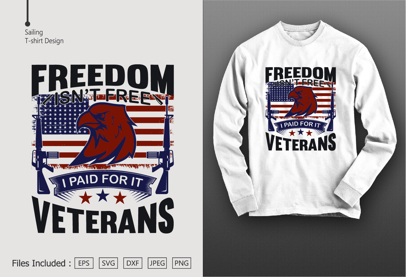 Freedom Isn’t Free I Paid For It Veterans - Buy t-shirt designs