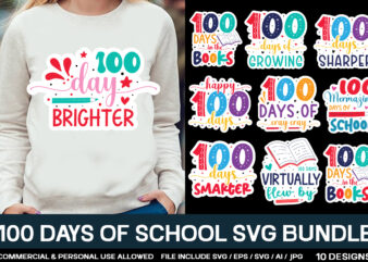 100 Days Of School Svg Bundle