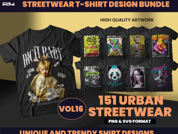 151 urban streetwear designs, t-shirt design bundle, streetwear designs, aesthetic design, shirt designs, graphics shirt, dtf, dtg