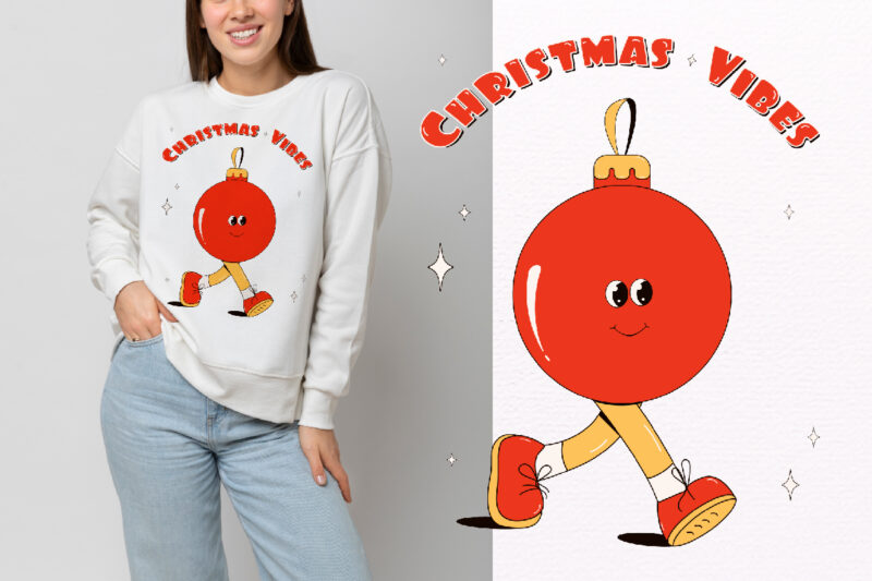 Y2k,Retro Christmas Mascot Sublimation