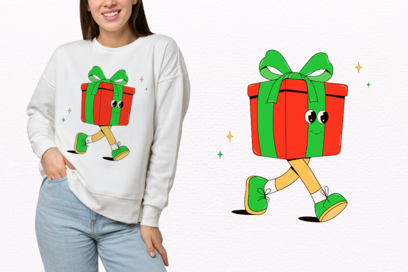 Y2k,Retro Christmas Mascot Sublimation