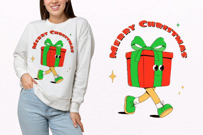 Y2k,Retro Christmas Mascot Sublimation