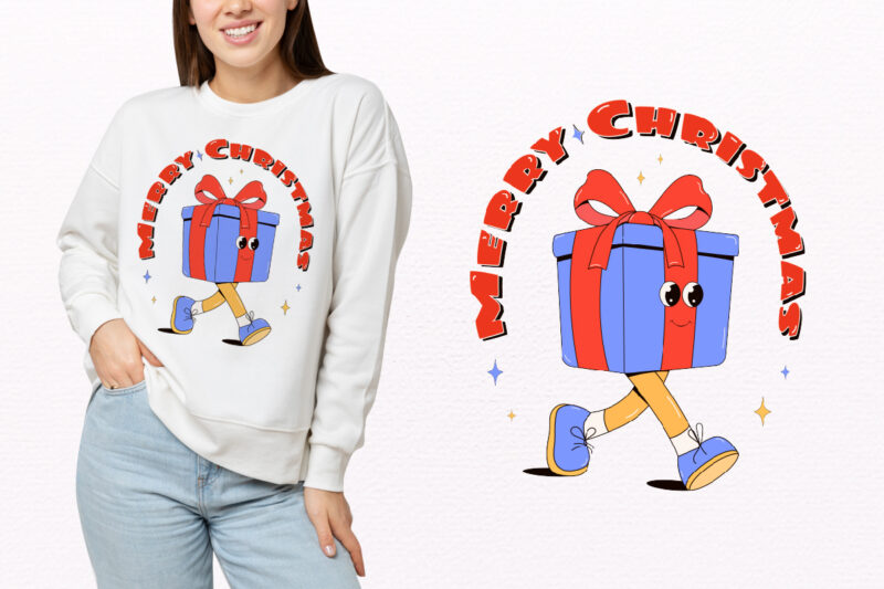 Y2k,Retro Christmas Mascot Sublimation