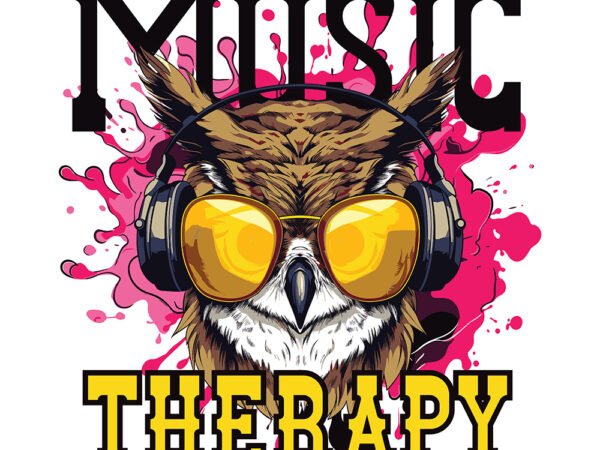 Music owl t shirt designs for sale