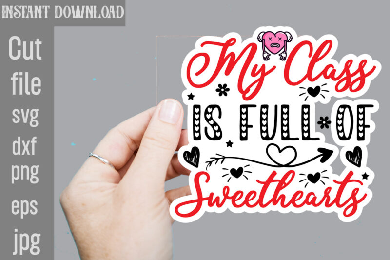 Cute Valentin’s Day Sticker SVG Bundle,Valentine png printable sticker,Valentine png printable stickers, kawaii png, valentine’s day png, pr