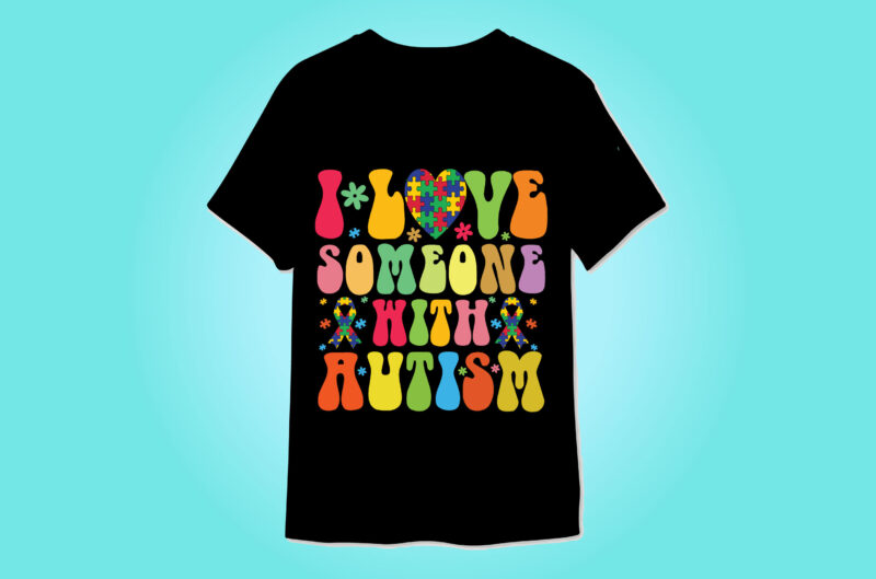 Autism Awareness Retro t-shirt designs bundle