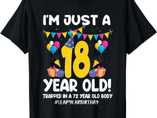 172 leap day 2024 72 years old birthday leap year feb 29th t-shirt