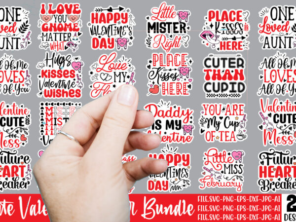 Cute valentin’s day sticker svg bundle,valentine png printable sticker,valentine png printable stickers, kawaii png, valentine’s day png, pr t shirt vector file