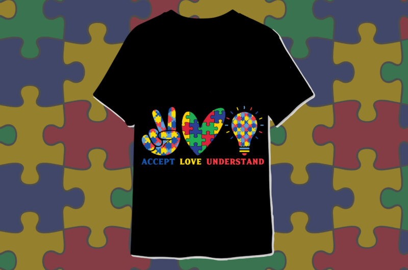 Autism Awareness t-shirt designs bundle