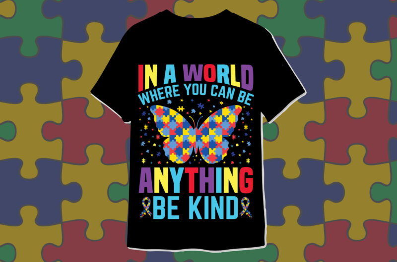 Autism Awareness t-shirt designs bundle