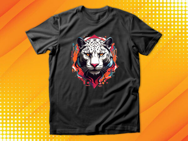 Panther head t shirt illustration