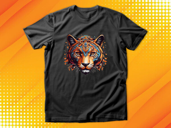 Panther head t shirt illustration