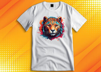 Panther Head t shirt illustration