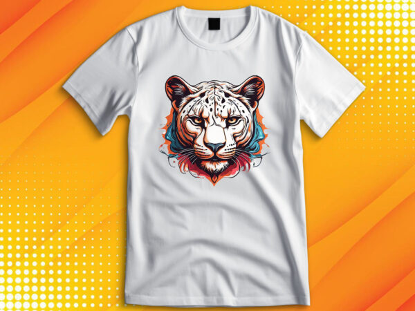 Panther head t shirt illustration