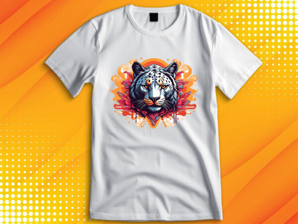 Panther head t shirt illustration