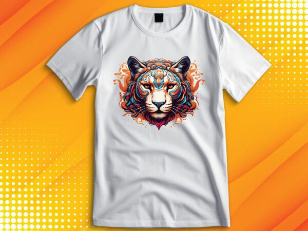 Panther head t shirt illustration