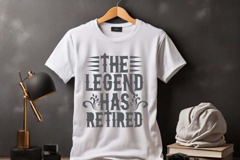 The Legend Has Retired For Men Women Retirement 2024 T-Shirt design vector, The Legend Has Retired, vintage, Retired person, relaxing life