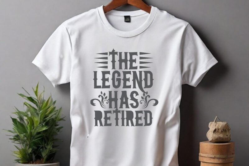 The Legend Has Retired For Men Women Retirement 2024 T-Shirt design vector, The Legend Has Retired, vintage, Retired person, relaxing life