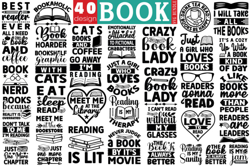 Book S T- shirt Bundle,Reading SVG Bundle Book SVG Bundle,Reading SVG Bundle