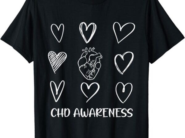 Chd awareness warrior-heart disease month awareness t-shirt