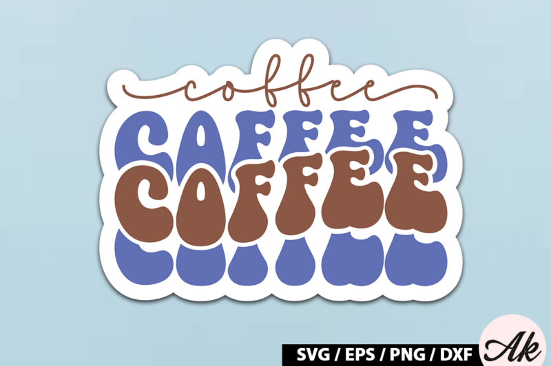 Coffee Retro Sticker