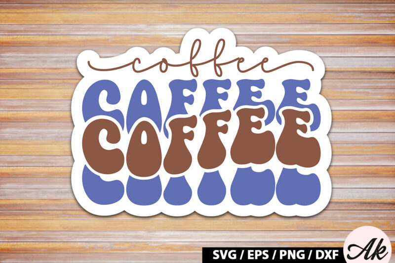 Coffee Retro Sticker